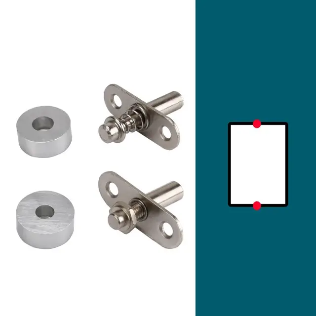 อุปกรณ์ติดตั้งแบบหมุนสำหรับงานหนัก บานพับประตูแบบปรับได้ป้องกันสนิม ทนต่อการกัดกร่อน หมุนได้อย่างราบรื่น 1