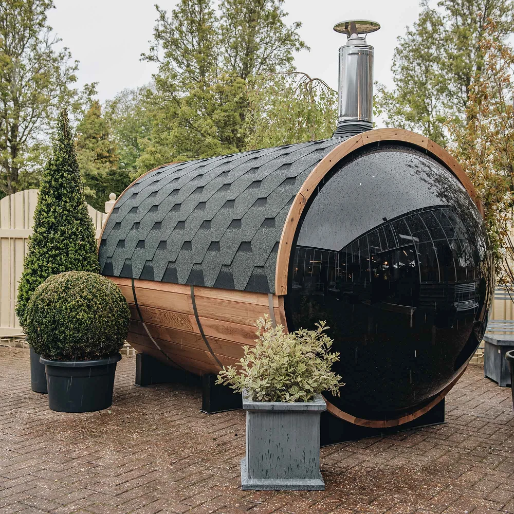 Red Cedar 6 Person Outdoor Barrel Sauna Room With Burning Sauna Heater For  Exports - AliExpress