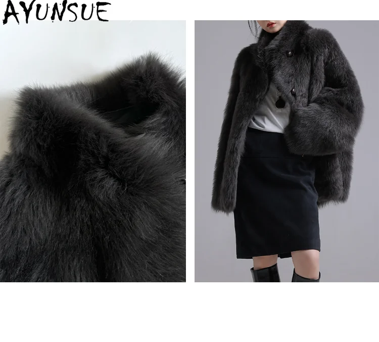 AYUNSUE Fur Coat Detail