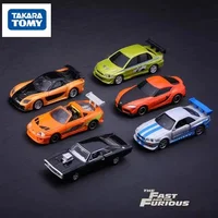 TOMY Fast & Furious Toyota Supra Nissan GTR Alloy Car Diecasts & Toy Vehicles Cars Model Miniature Scale Model Cars for Children 1