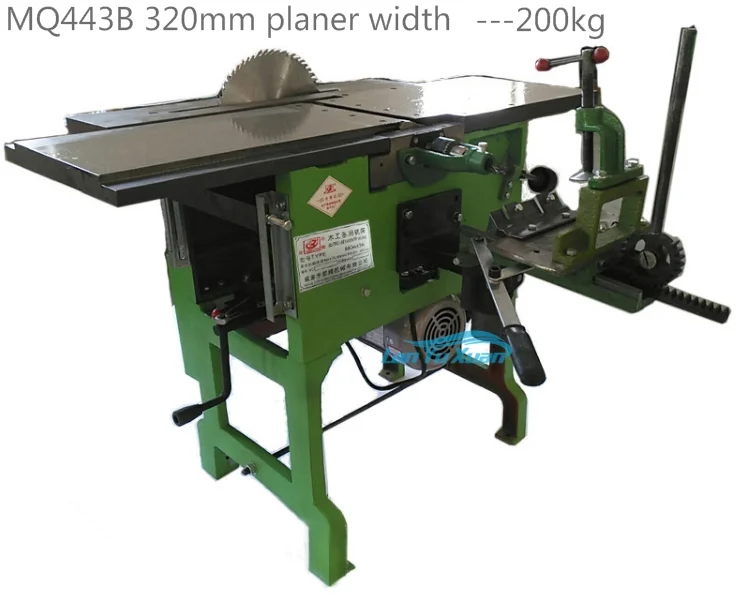 Elektrische Combinatie Functionele Bench Thicknesser Stump Houten Tafel Oppervlak Werken Schaafmachine Multi Houtbewerking 3