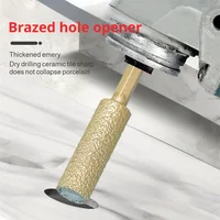Kit de 5 forets diamantés brasés sous vide pour meuleuse d'angle, pour perçage à sec et humide du granit, du marbre et des carreaux de céramique 6
