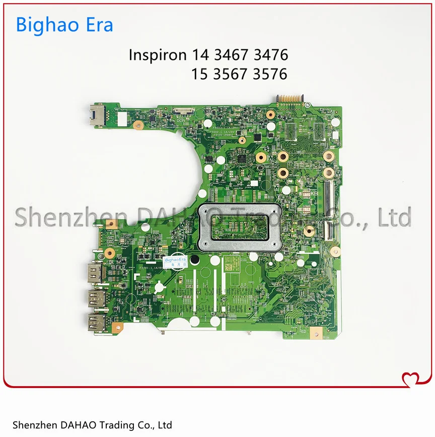 Placa-mãe Portátil para Dell 153411 17841-1 Dell 3467 3476 15 3567 3576 Intel I36006u I57200u I78550u Cpu Uma Ddr4 Cn0ry2y1 - Imagem 2