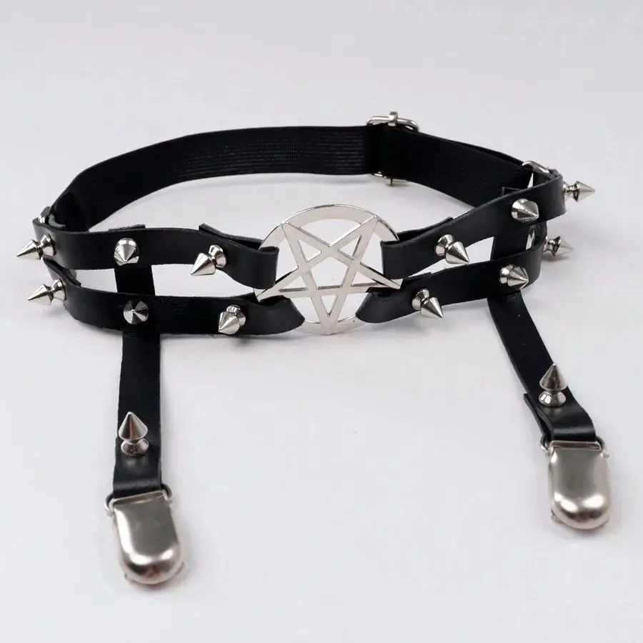 Garter Belt 1PC Women Sexy Rivets Leg Ring Rock Pub Punk Party Club Gothic Femmal Suspender garter belt leg garter