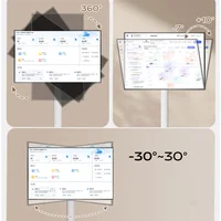 Mobile TV Stand-360° Rotating Floor Mount for 10-42" Flat/Curved Screen Adjustable Portable TV Cart with Tilting VESA 200x200mm - Image 5