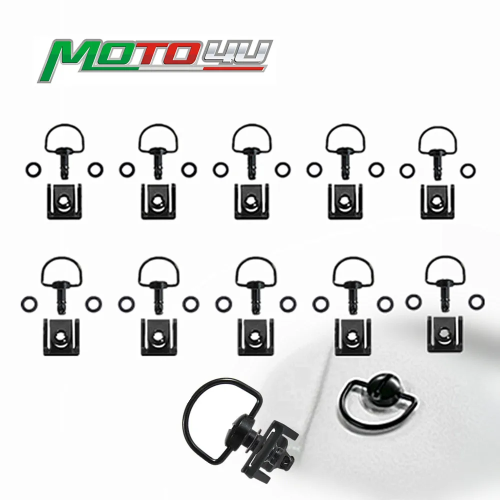 Motorcycle Accessories 17MM Universal Race Fairing Fasteners Quick Release D-RING 1/4 Turn Motorcycle Racing Bolts Screws For Yamaha For BMW