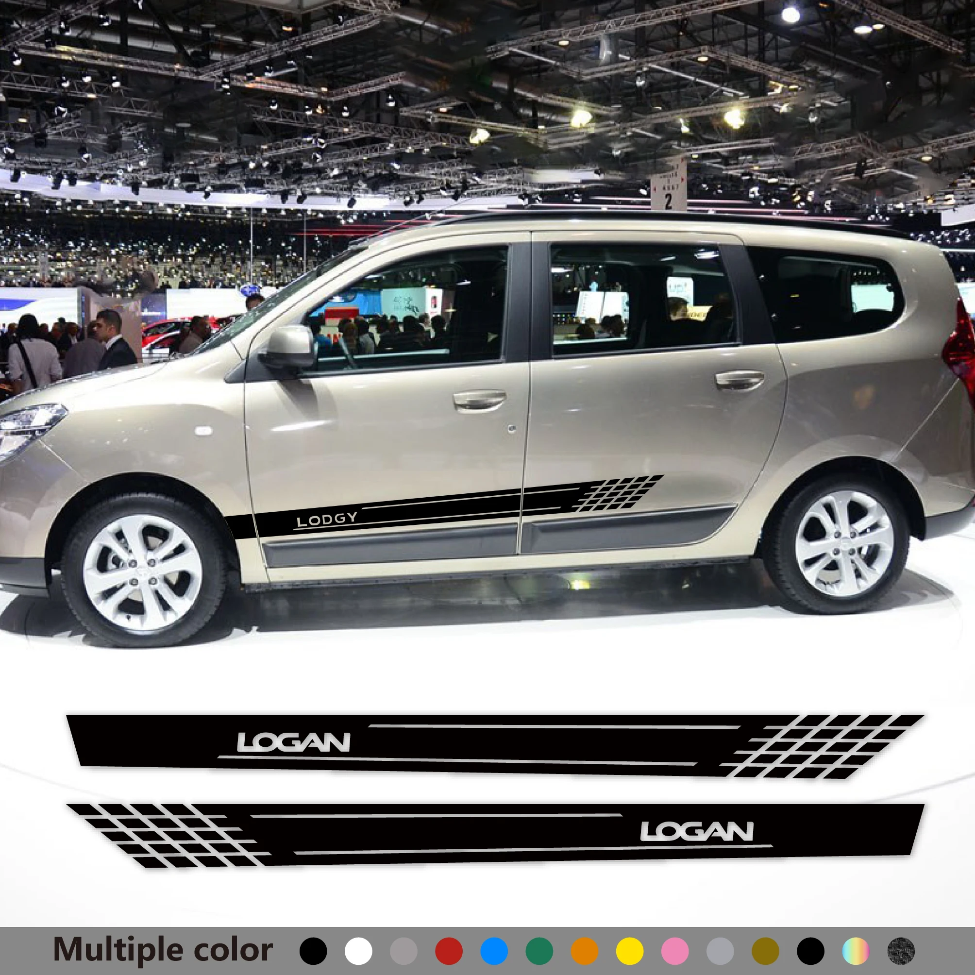 

2pcs Car Body Door Side Stickers Apply For Dacia Logan Duster Stepway Sandero Lodgy Decorative Auto Accessories Vinyl Decals