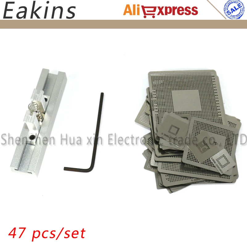 47 Pz/Set Console Di Gioco Direttamente Riscaldamento Bga Stencil Bga Jia Bga Reball Kit Per Xbox 360Cpu Ps3-Cpu Wii Gpu