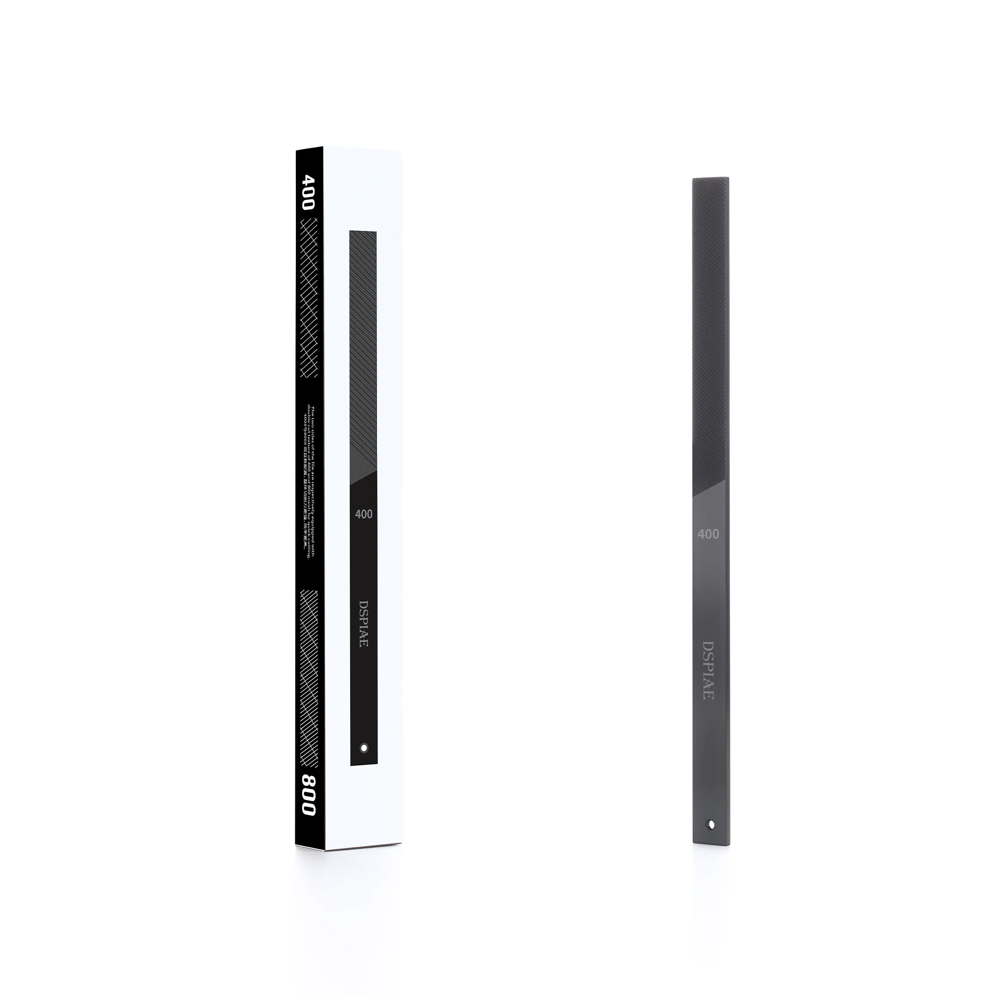 DSPIAE DLC 코팅 양면 그릿 스테인리스 스틸 파일 모델 샌딩 흠집 제거 취미 조립 도구