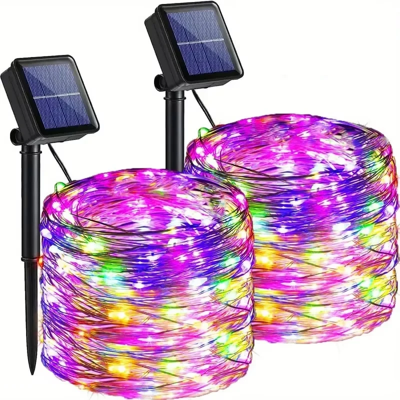 Solar-Powered Waterproof Fairy String Lights with 8 Modes
