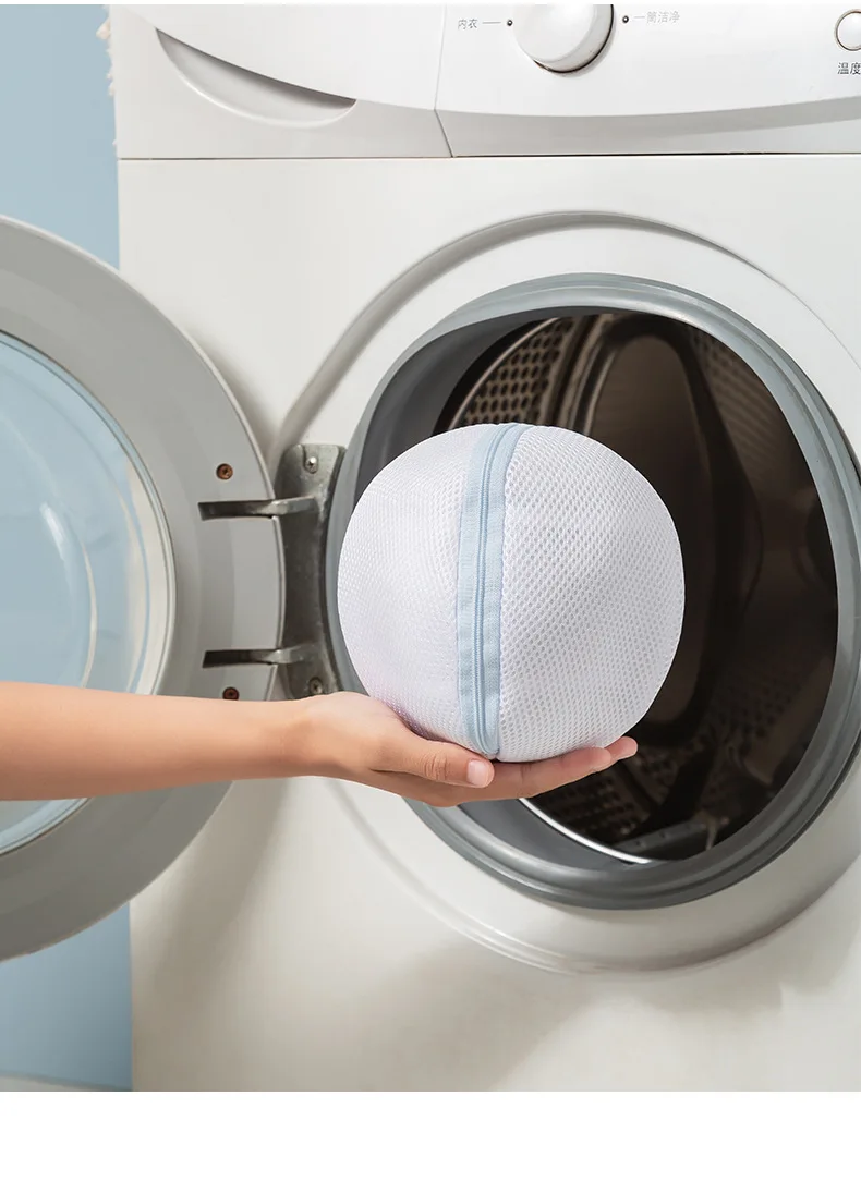 Description Picture 4 of itemFolding Laundry Bag Bra Washing Bag Washing Machine Anti-deformation Bra Storage Bags Underwear Protective Zipper Laundry Bag