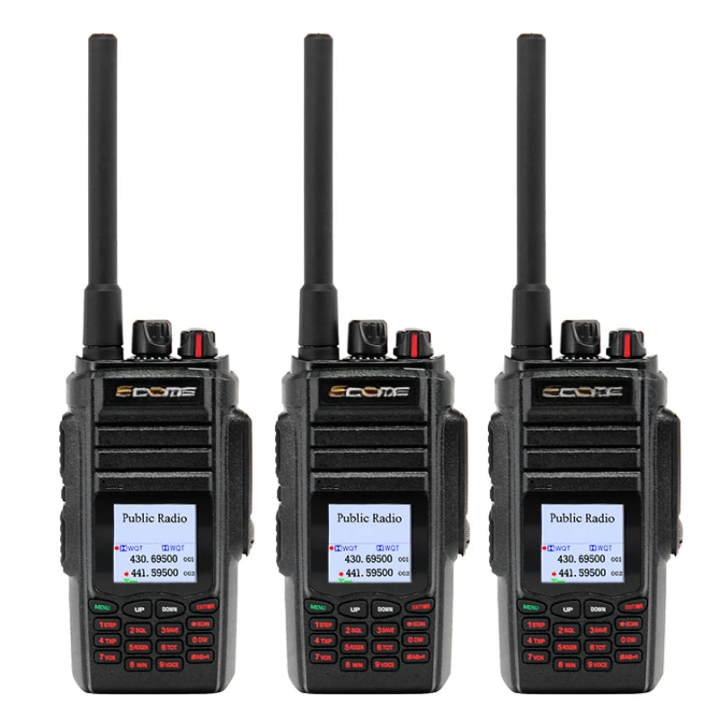 100 km long range RFID walkie talkie portable radio with bluetooth