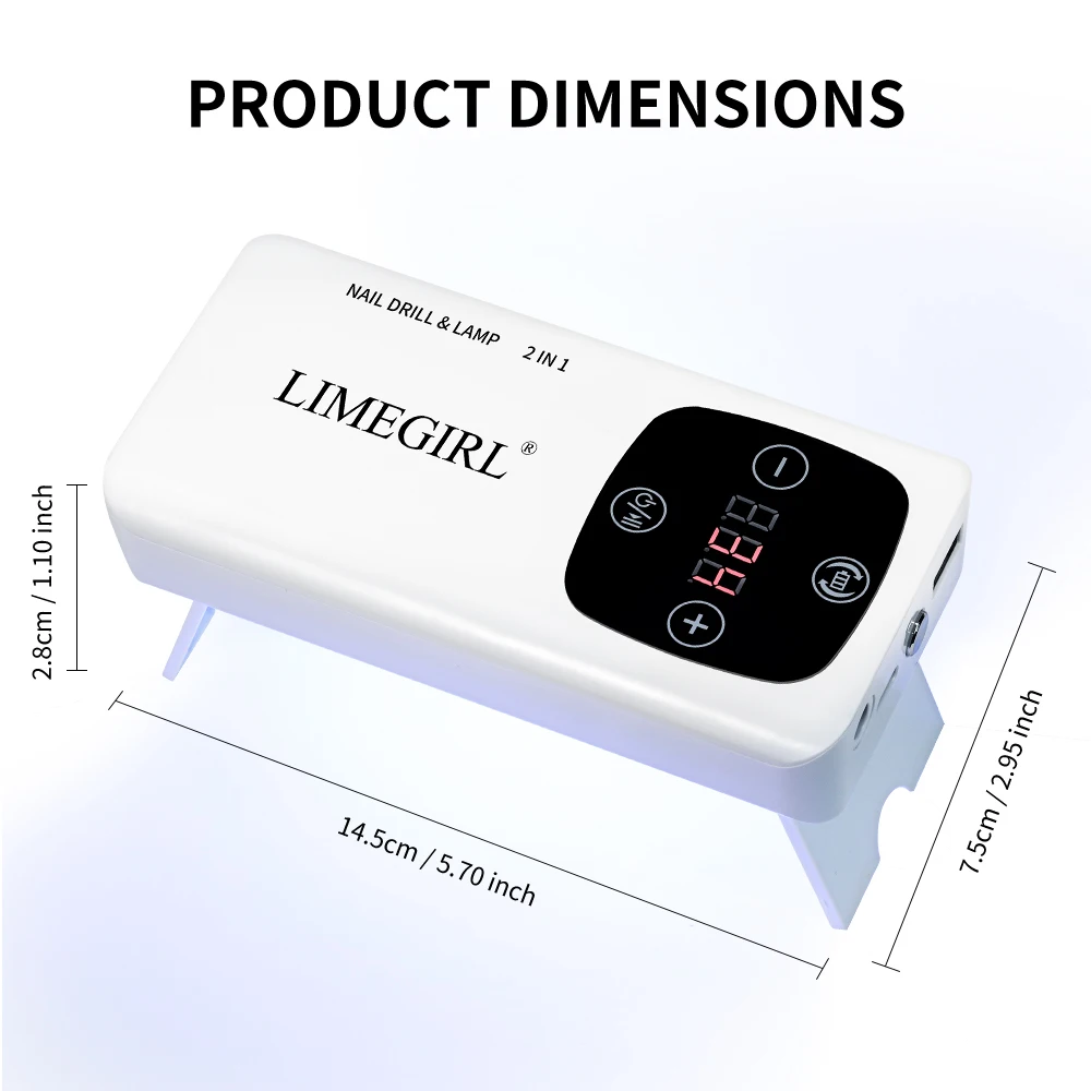 Portable Electric Nail Drill Rig Display Nail Grinder Professional Polish Grinder Accessories Salon Equipment