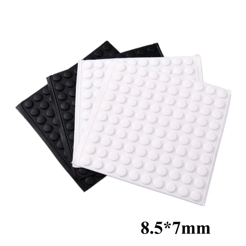 100Pcs 8.5*7MM Protective Silicone Rubber Feet Pads Ant-slip Furniture Laptop Cabinet Bumpers Shock Absorber