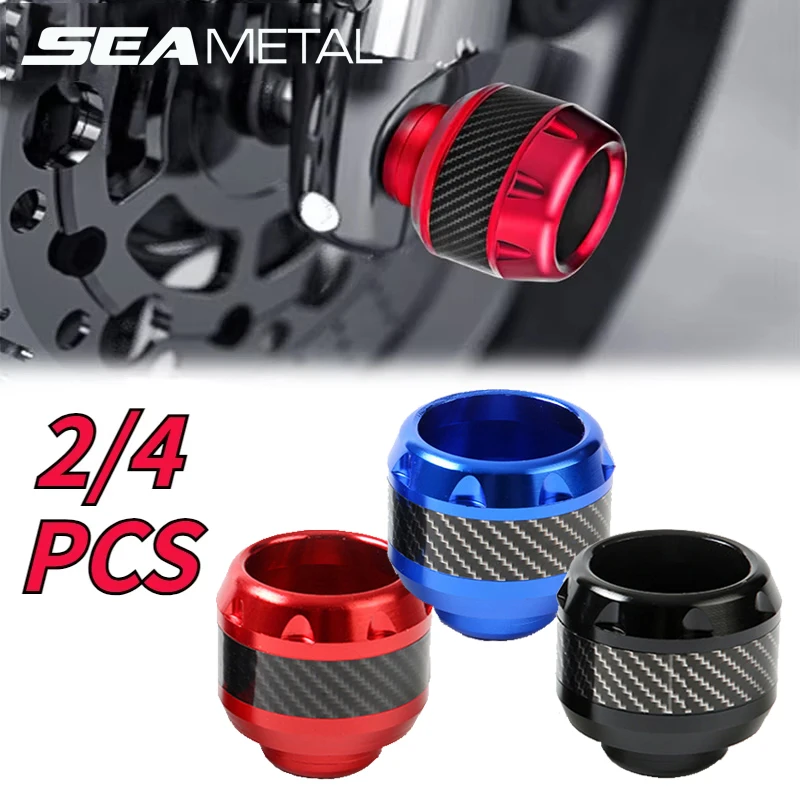 Motorcycle Wheel Protection 2 4Pcs Universal Motorcycle Wheel Protection Crash Pad Motorbike Crash Protectors Alloy Falling Front Fork Slider Cups