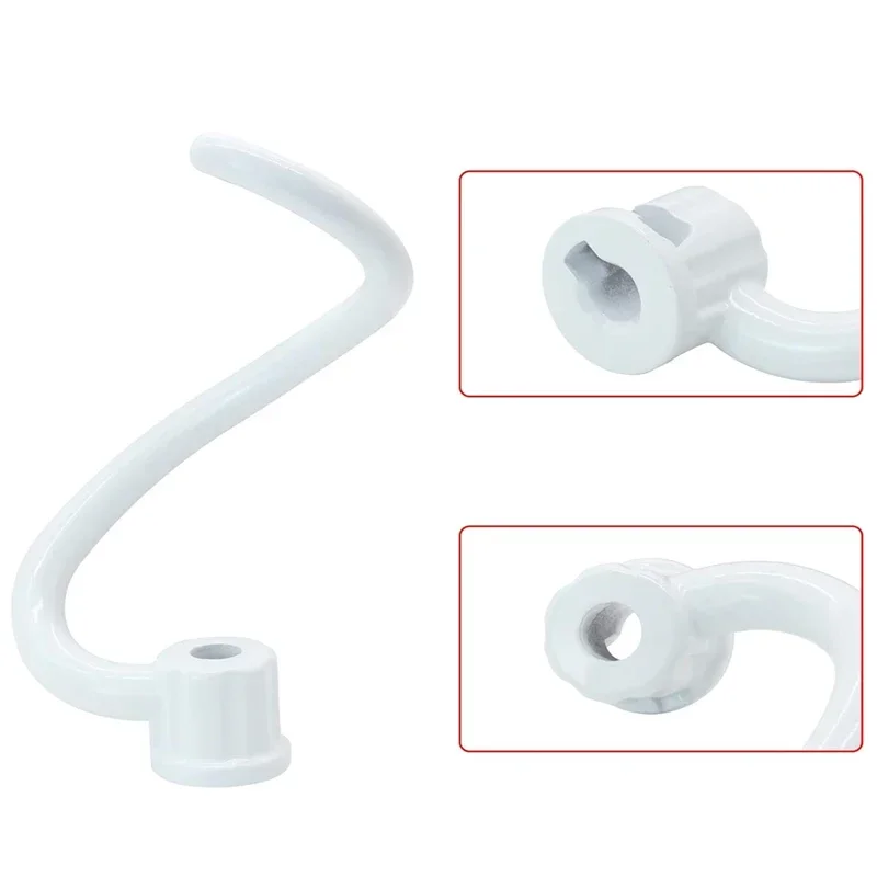 Coated Dough Hook Attachment for KitchenAid Stand Mixer Bowl Spiral Coated Metal Dough Hook for KV25 Series