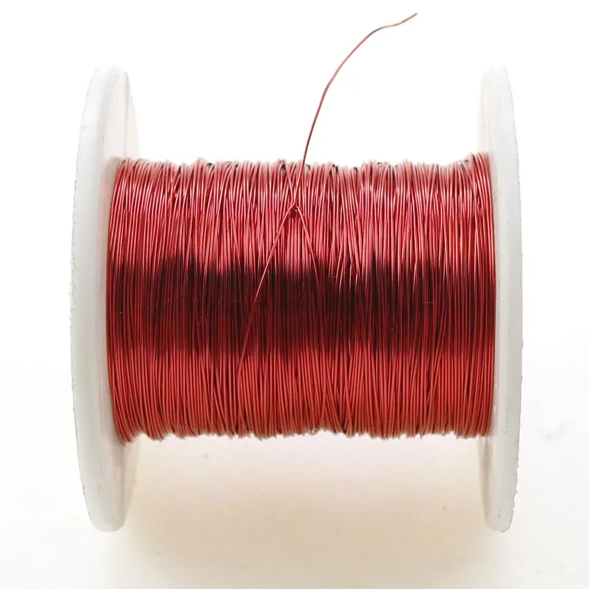 Cltgxdd 0.3mm / 0.35mm 레드 에나멜 와이어, 새로운 폴리 우레탄 에나멜 라운드 권선 QA-1-155 구리 와이어 50 미터