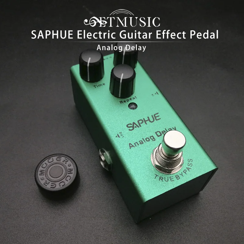 Saphue Electric Guitar Analog Delay Time/mix/repeat Knob Effect Pedal