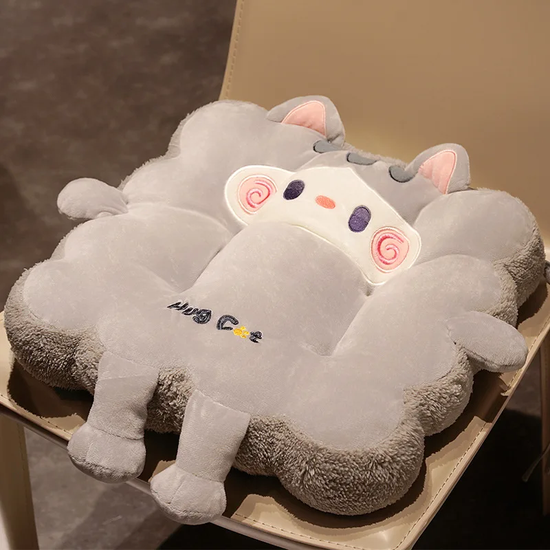 Cushion Increase Thickening Tatami  Seat Cushion Soft Plush Cushion Office Home Nap Pillow Cartoon Car Back Cushion
