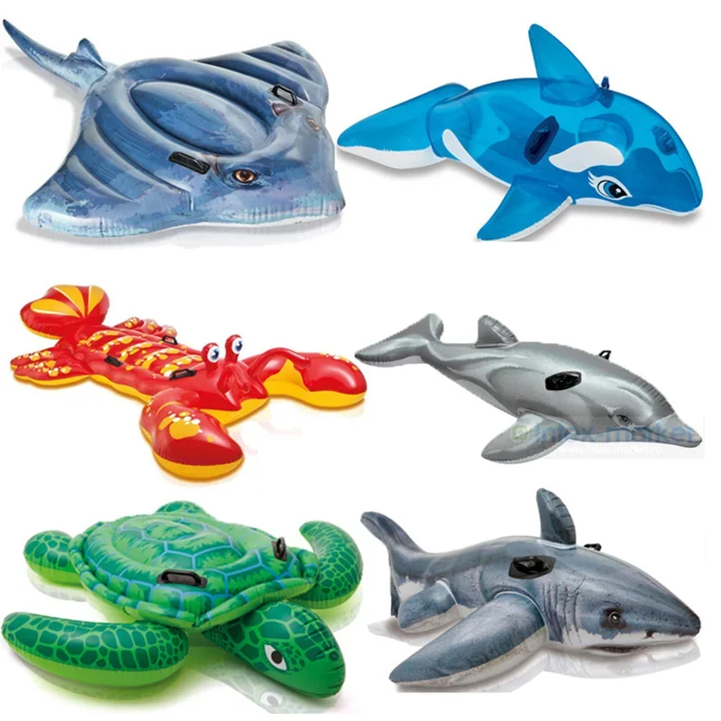 Inflables Toy Swimming Pool Children Inflatable Water Toy Animal Mount Mount Pool  Animal Shark Unicorn Pool Assesories Rafts 3
