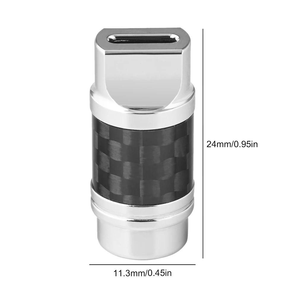 탄소 섬유 C 타입 USB C 8 핀 커넥터, 수 플러그 이어폰 플러그 커버, 오디오 헤드폰 플러그 쉘, DIY 오디오 케이블용