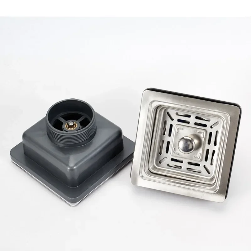 Sink Strainer Stainless Steel Sink Square Drainer Kitchen Drains Strainers Filter Dregs Deodorant Hose Flume with Overflow Kitchen Accessories sink filter,kitchen sink filter,sink strainer,kitchen sink strainer