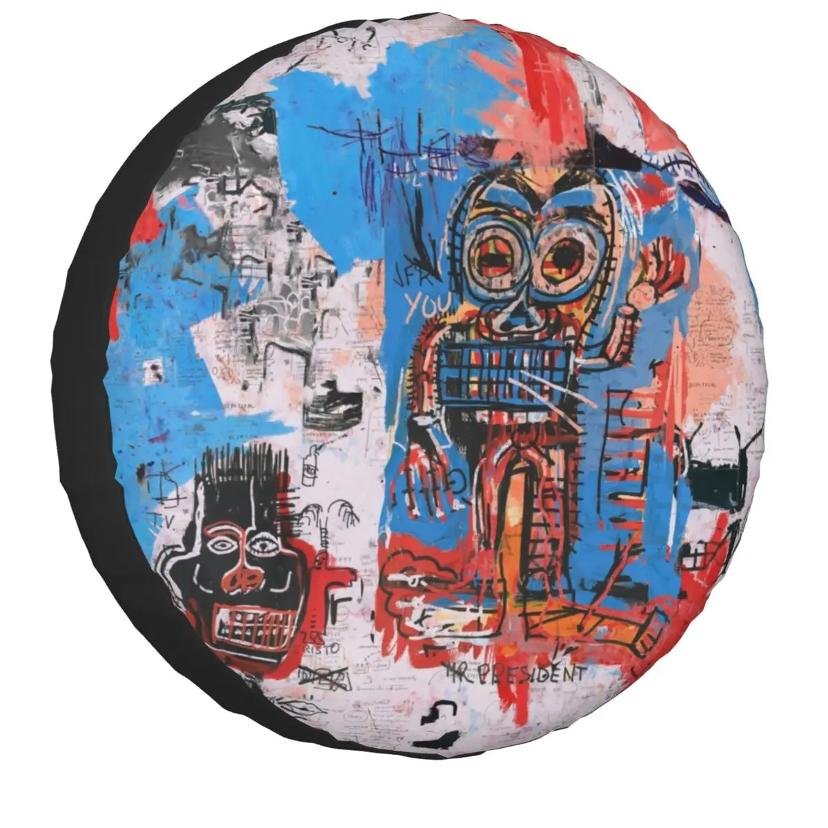 Copertura Per Pneumatici Di Scorta Brooklyn Per Jeep Hummer Basquiats Graffiti Art Suv Rv Protezioni Per Ruote Per Auto Accessori 14 "15" 16 "17" Poll