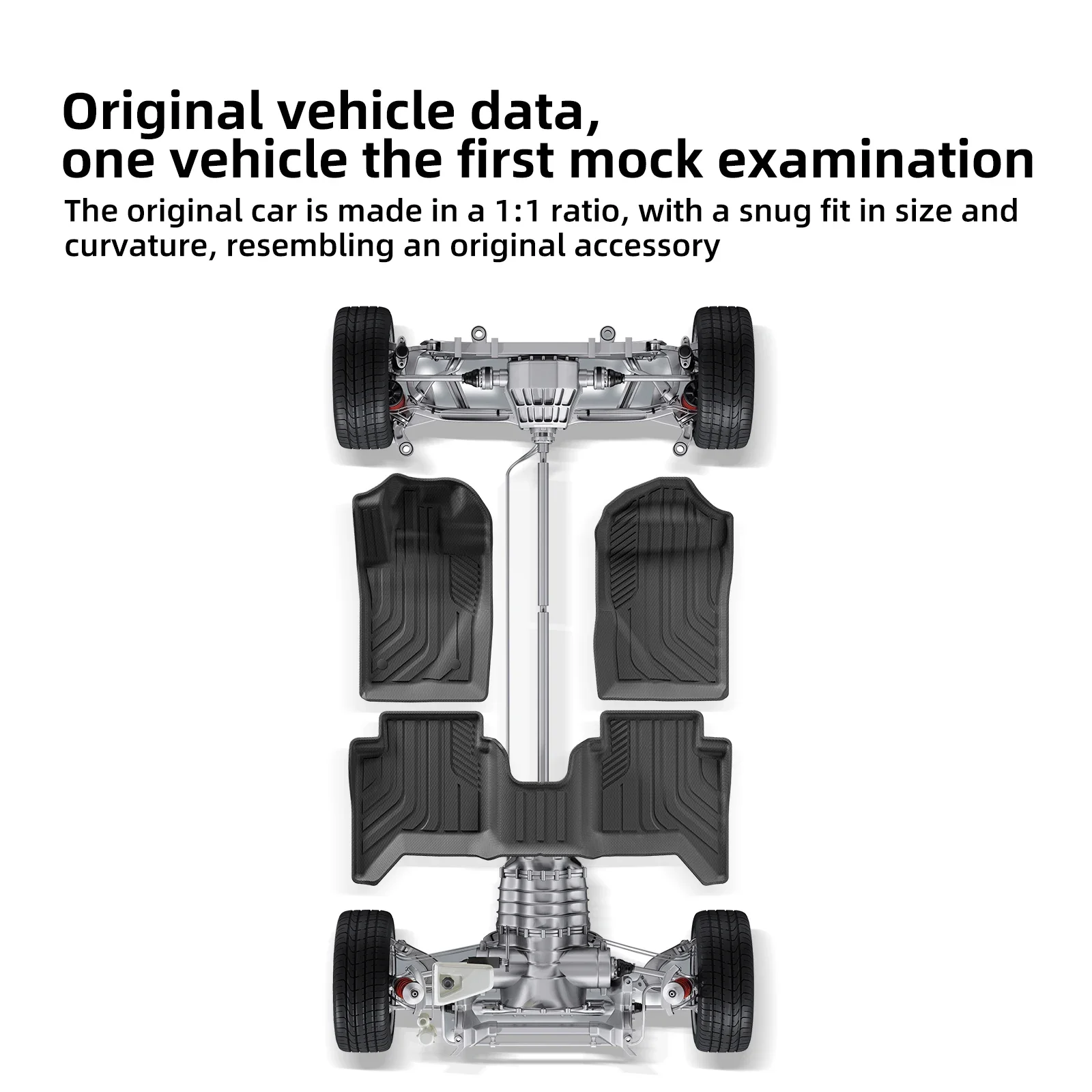 Alfombrillas De Goma Para Ford RANGER DOUBLE CABIN / RAPTOR (automatic / Only Diesel) - Ford