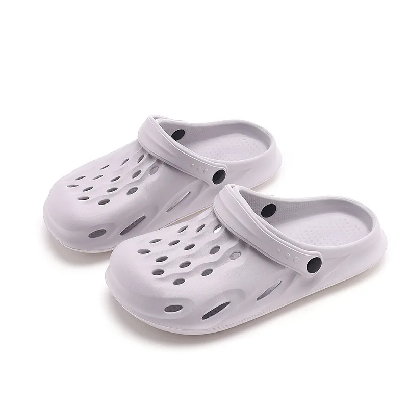 Leather Sandals Men Flip Flops Outside Beach Slippers EVA Light Soft Footwear Male Flat Shoes Summer