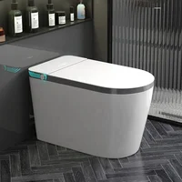 YYHC-Modern auto open electronic toilet concealed  tank one piece intelligent bidet smart toilets 1