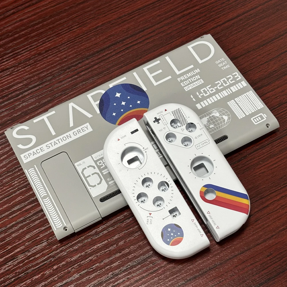 

For Star Game Theme Replacement Shell for Nintendo Switch Console & Joy-Con DIY Parts Housing Case & Buttons Accessories