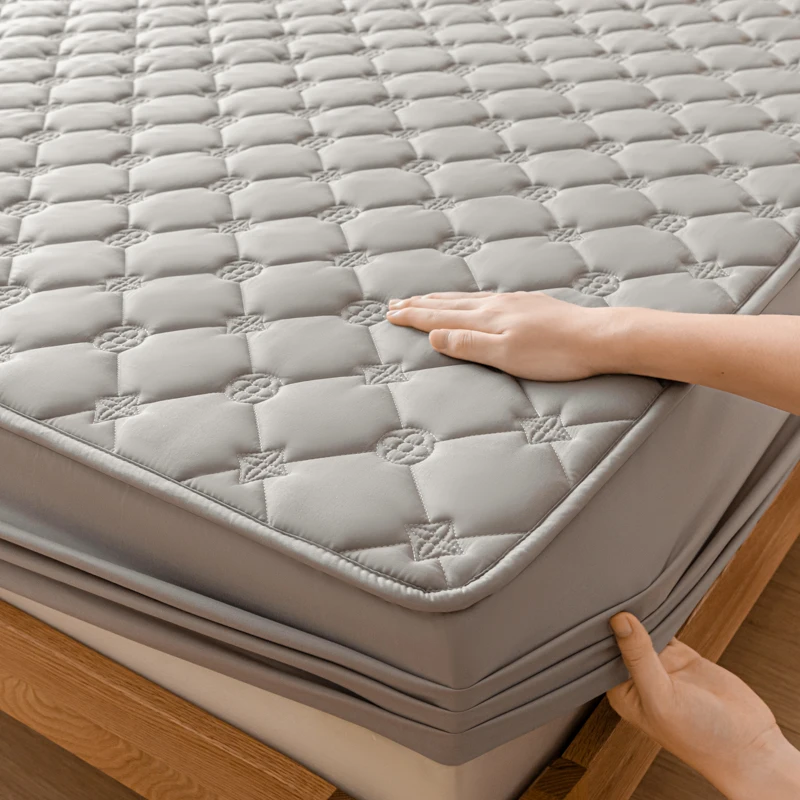 Drap Housse,Juste De Matelas Imperméable,drap-housse Avec Fermeture éclair,six Côtés,protège