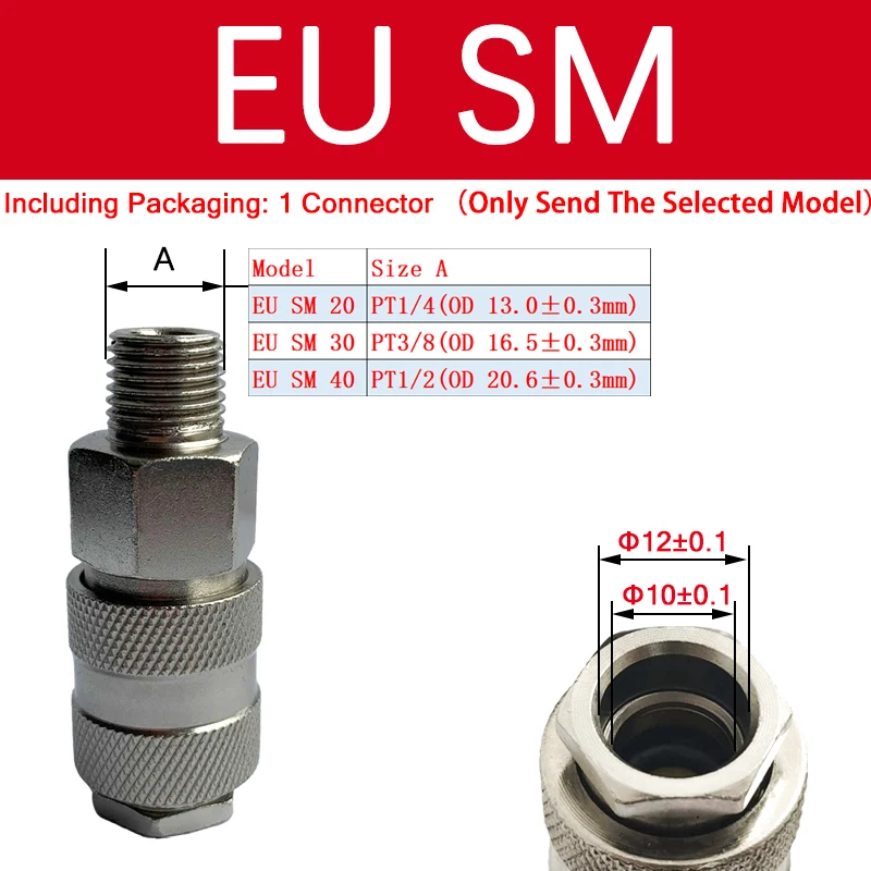 Enhanced Air Hose Connector with Quick Release Coupling