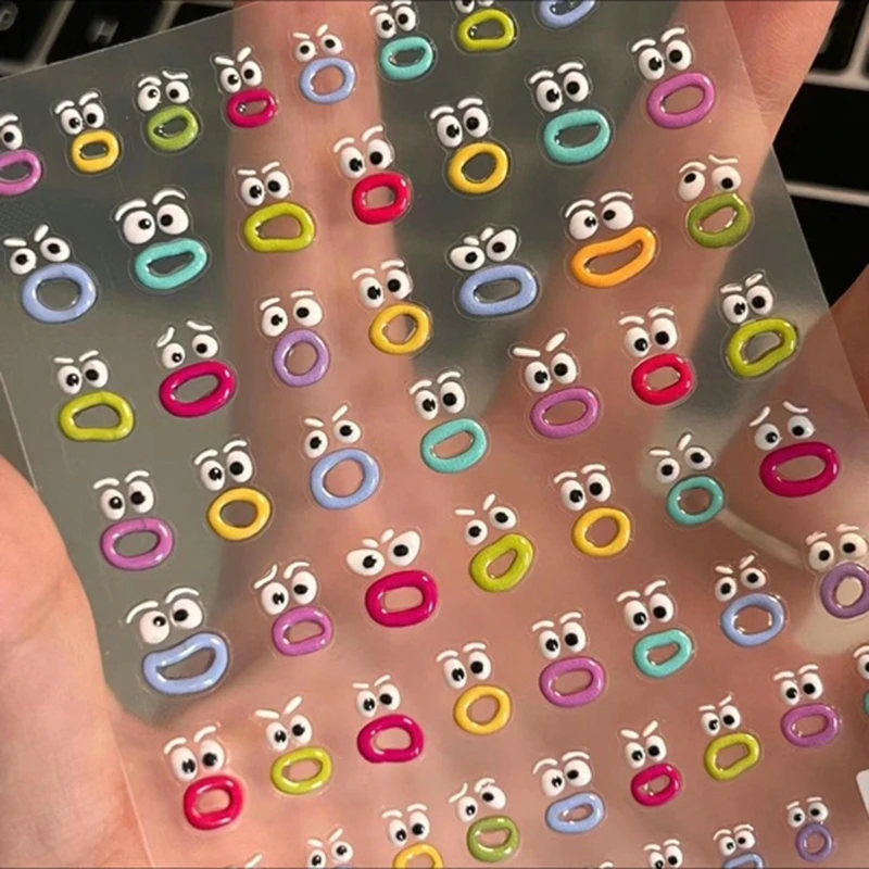 1pc Monster Nail Art Stickers