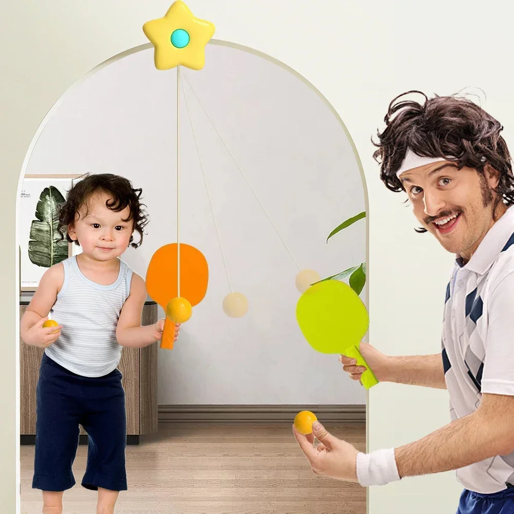 

Self Practice Exerciser Kids Trainer Training Hanging For Gift Table Tennis Hanging Portable Tennis Table Equipment