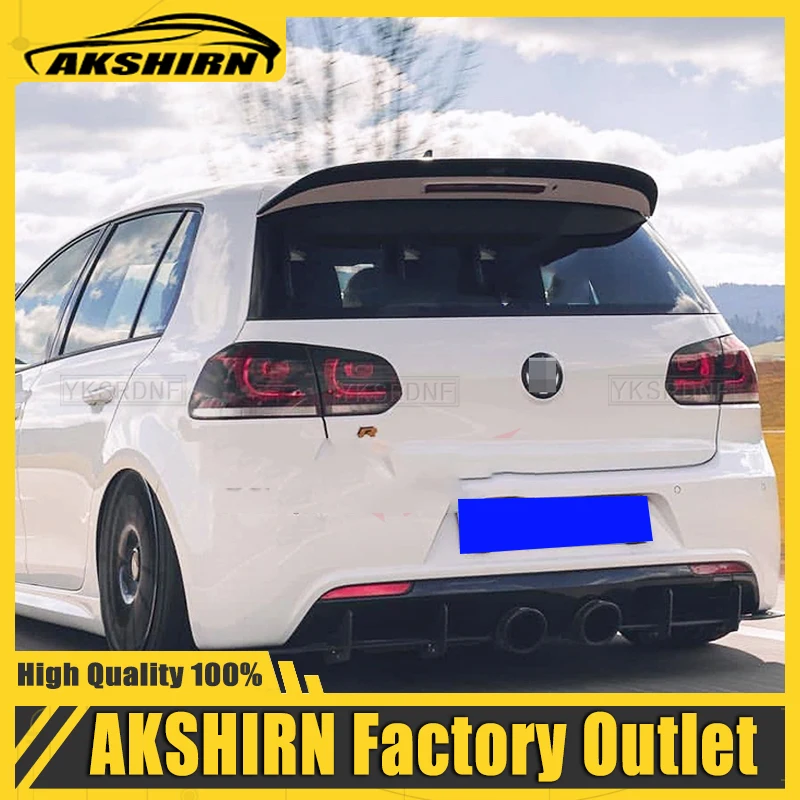 Per Vw Golf 6 Mk6 Vi Gti E R20 2010-2013 Per Lo Spoiler Del Tetto Di Alta Qualità Standard O Style Aletta Spoiler Spoiler Posteriore