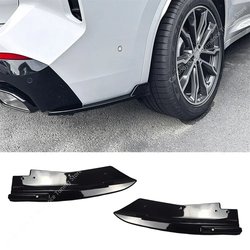 Diffusore Paraurti Posteriore In ABS Per BMW X3 G01 G08 (2018-2021) - Kit Spoiler Splitter Inferiore