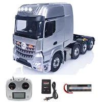 LESU 8X8 Remote Control Tractor Trucks Model 1/14 RTR RC Cars Metal Chassis Equipment Rack Lock Differential Servo THZH1539-SMT3 2