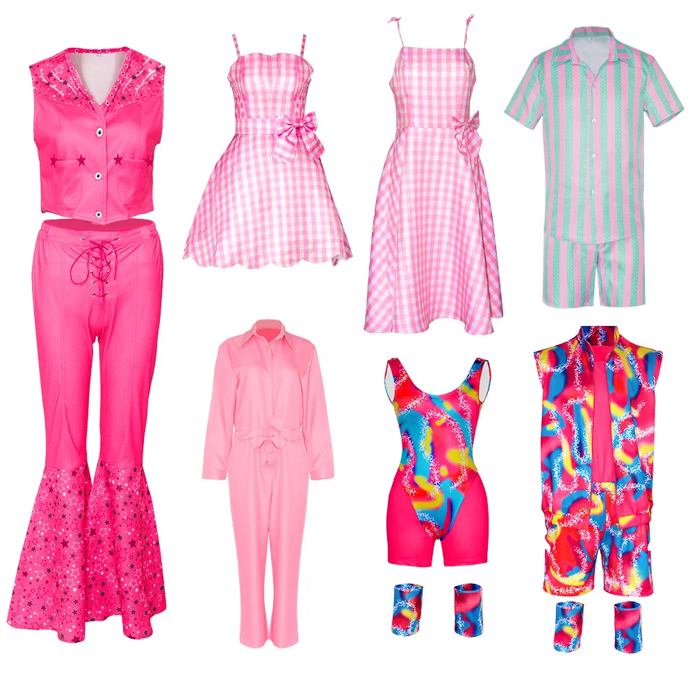 

Movie Prince Princess Cosplay Costume for Women Charm School Margot Robbie Dress Top Pants Jumpsuits Halloween Party Roleplay