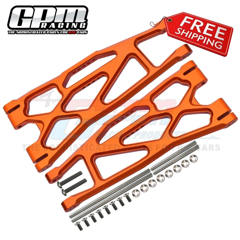 Gpm Aluminum Alloy Front/rear Lower Suspension Arm For Traxxas Xmaxx