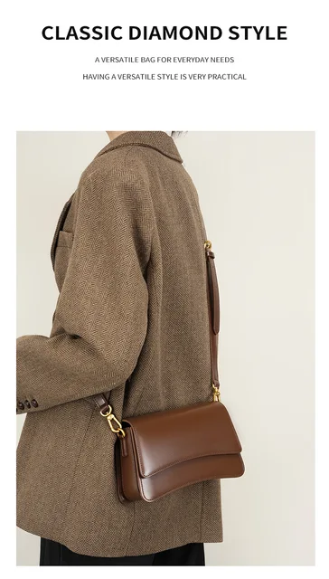 Underarm Cowhide Genuine Leather Handbags Women Vintage Shoulder Bag Female Luxury Bags Womens High Quality 2025 4