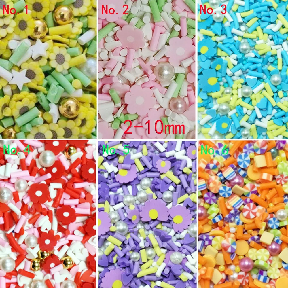 50g Multicolor Polymer Clay Sprinkles for Crafts DIY Making Colorful