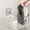 Light Luxury Style Glacier Pattern Suction Cup Shelf Bathroom Shower Punch-Free Wall Mounted Storage Rack Draining Basket Holder 3