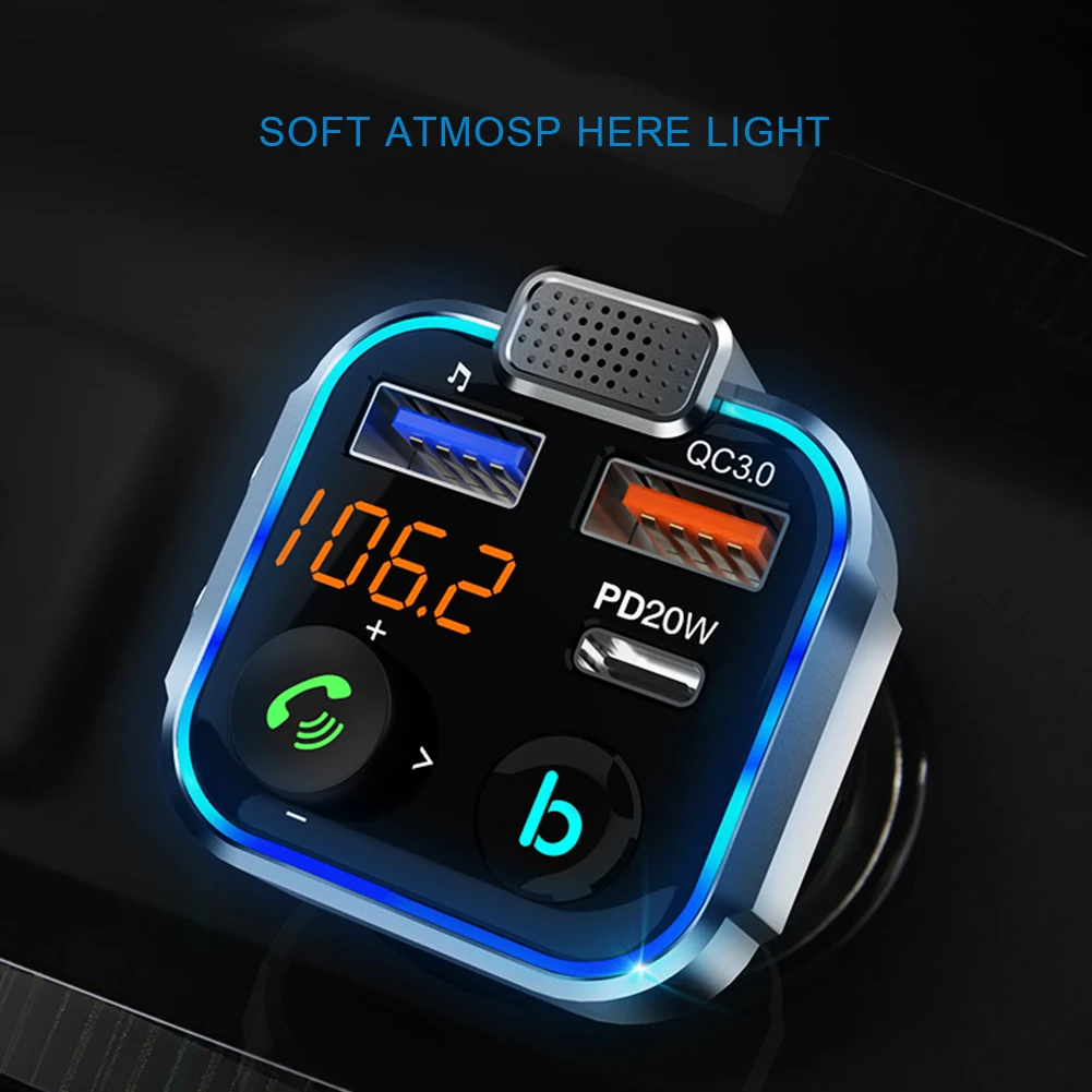 ڵ  ȣȯ 5.0 FM ۽ű ϳ Ű̽ Mp3 ÷̾  ũ USB   QC3.0 PD20W  , FM ۽ű ȣȯ  ũ USB  