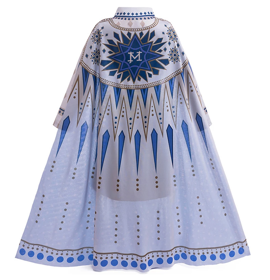 Mädchen Wish Asha Kleid König Königin 3D-Druck Dress Up Kostüm Halloween Karneval Fantasy Outfits Prinzessin Thema Party Kleidung – Detail 33