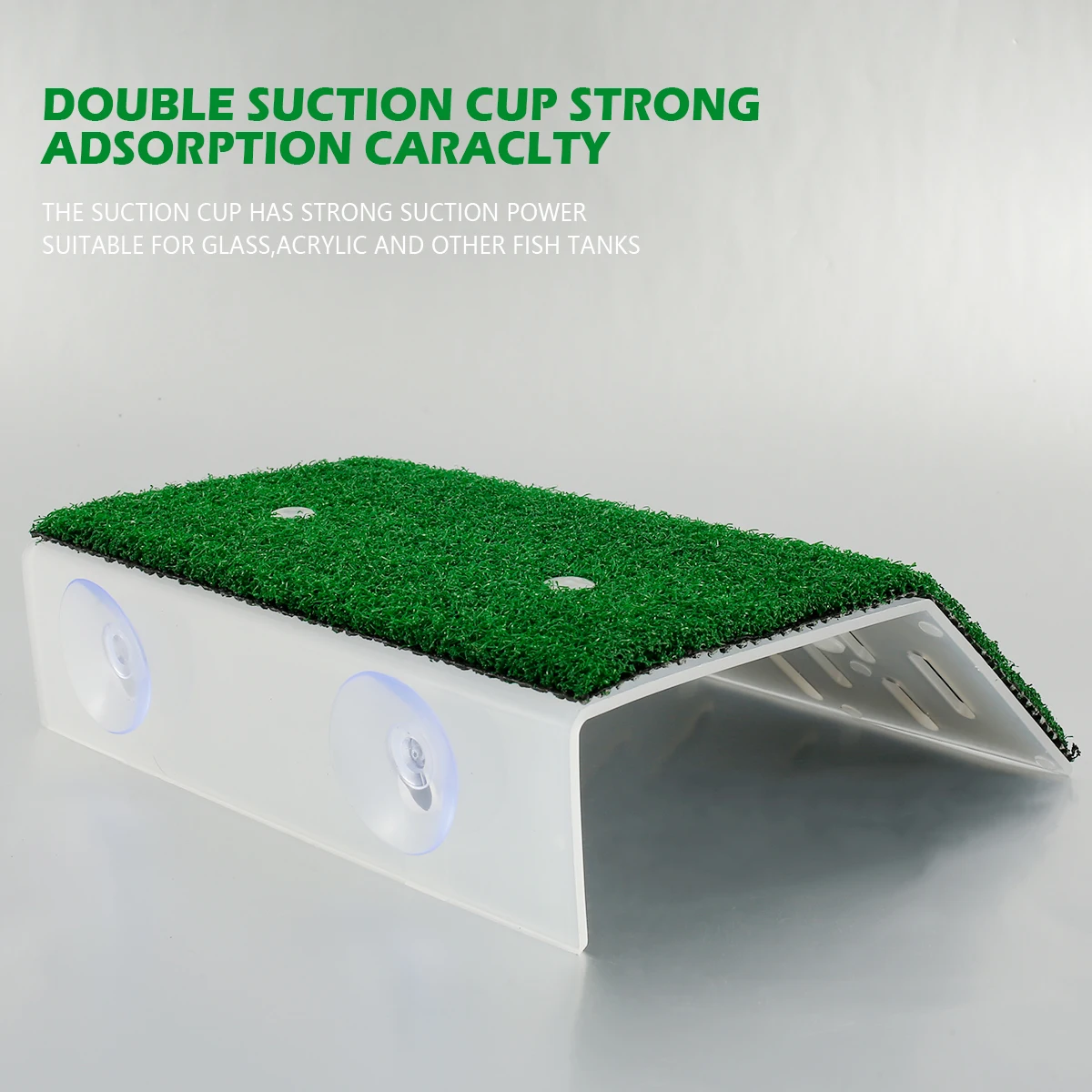 Schildkröten Sonnenplattform Mit Saugnapf - Grüner Rasen Zum Klettern