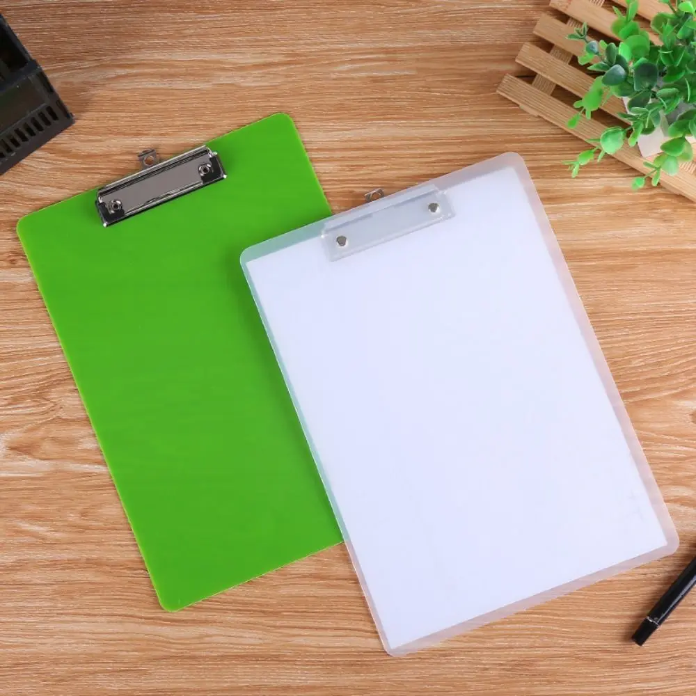 

With Low Profile Gold Clip A4 Writing Clipboard Writing Sheet Pad Document Folder File Folder Board Clamp Writing Pad