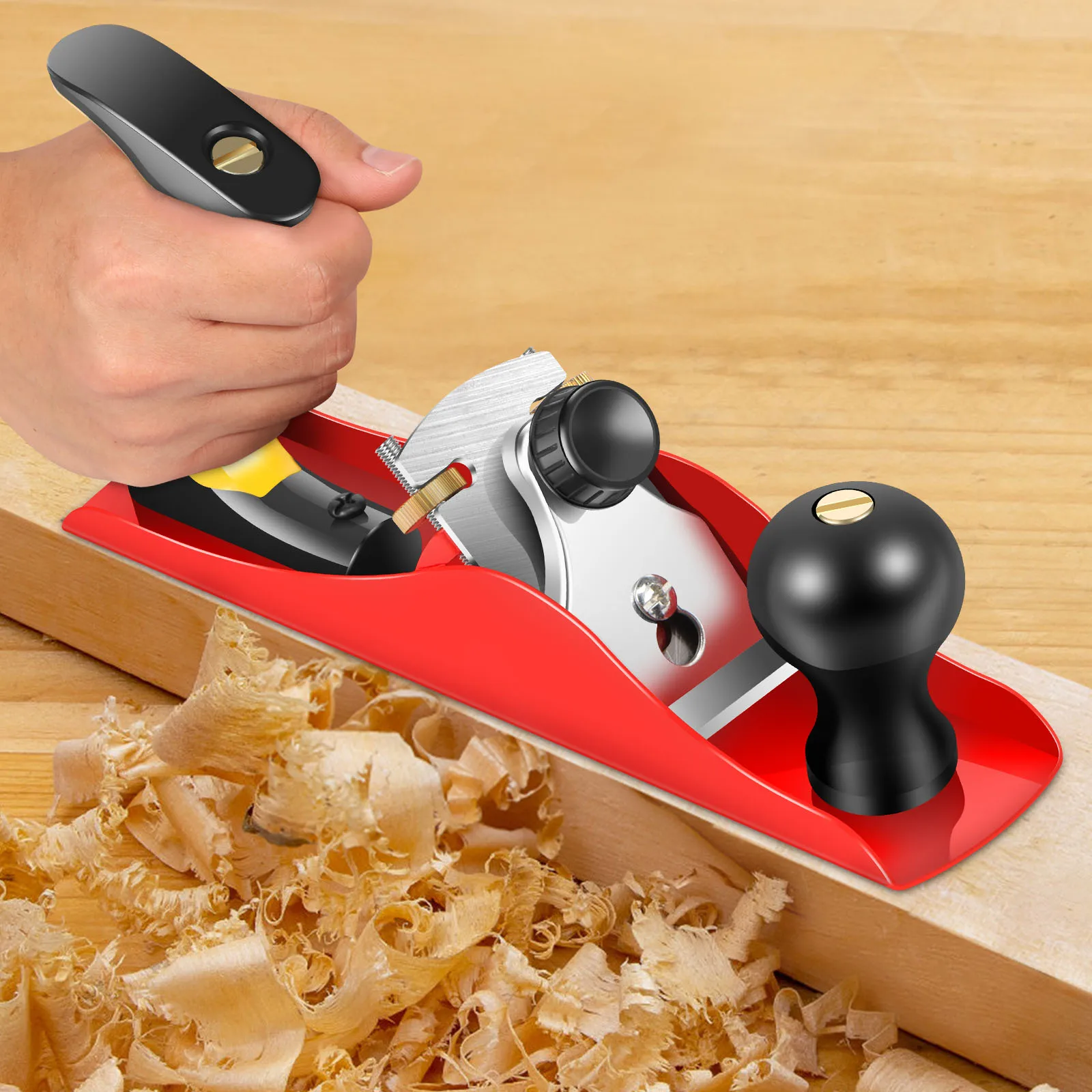 Wood Hand Planer Set Hand Tool Block Plane Cutting Edge for Trimming Projects Woodworking Carpenter DIY Model Making