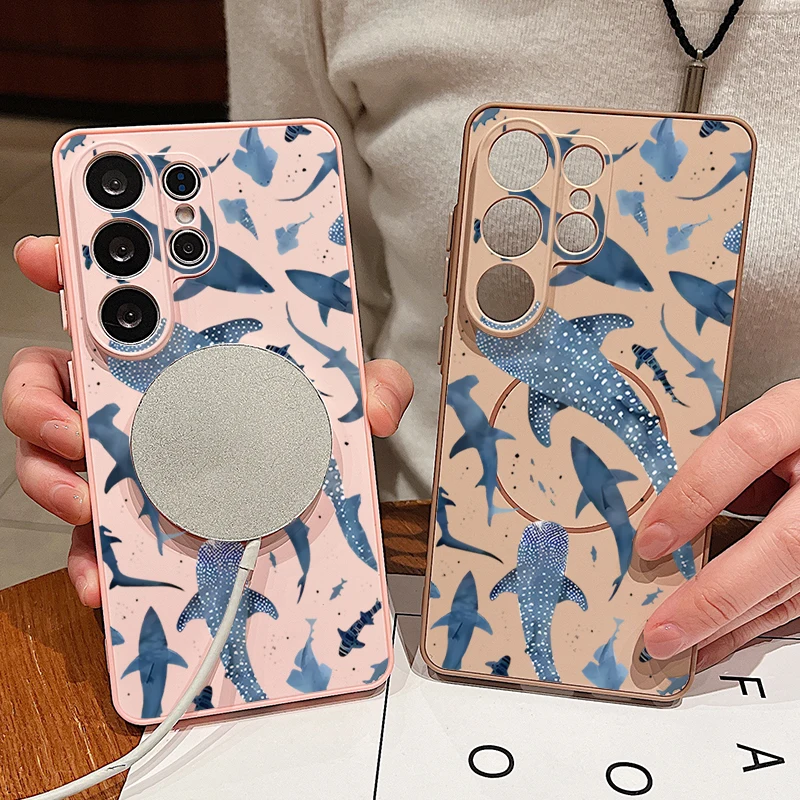 Whale Shark Magnetic Phone Case - Durable Hard Back Cover