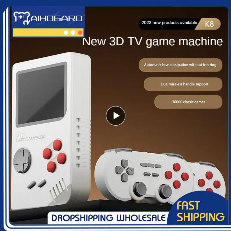 

Новая домашняя игровая консоль K8 с открытым исходным кодом, 3d Двойная ручка 2,4g, игровая консоль Vs 4k с рассеиванием тепла, Ностальгический подарок